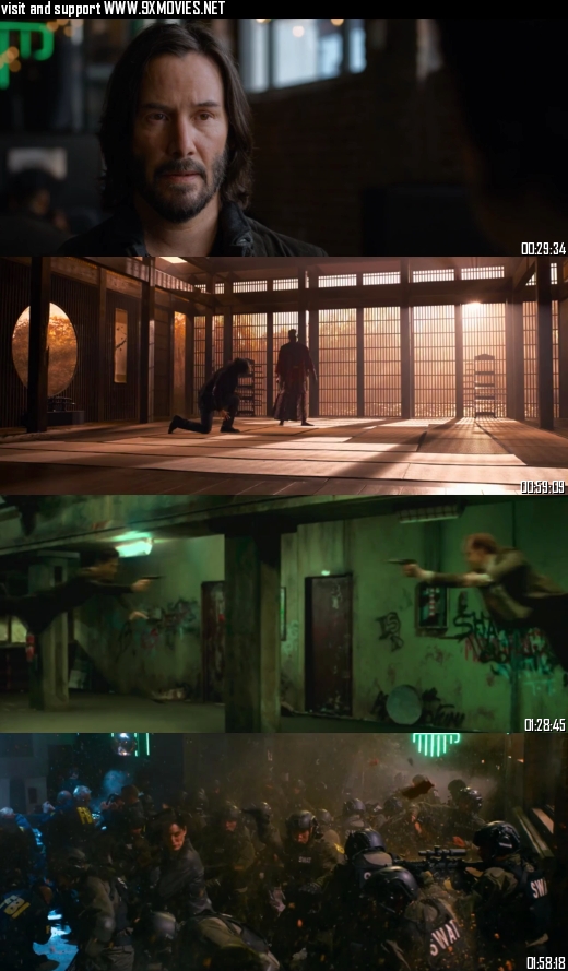 The Matrix Resurrections 2022 Dual Audio Hindi 720p 480p WEB-DL [1.2GB 450MB]