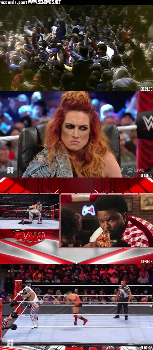 WWE Monday Night Raw 14 February 2022 HDTV 720p 480p [1.2GB 600MB]