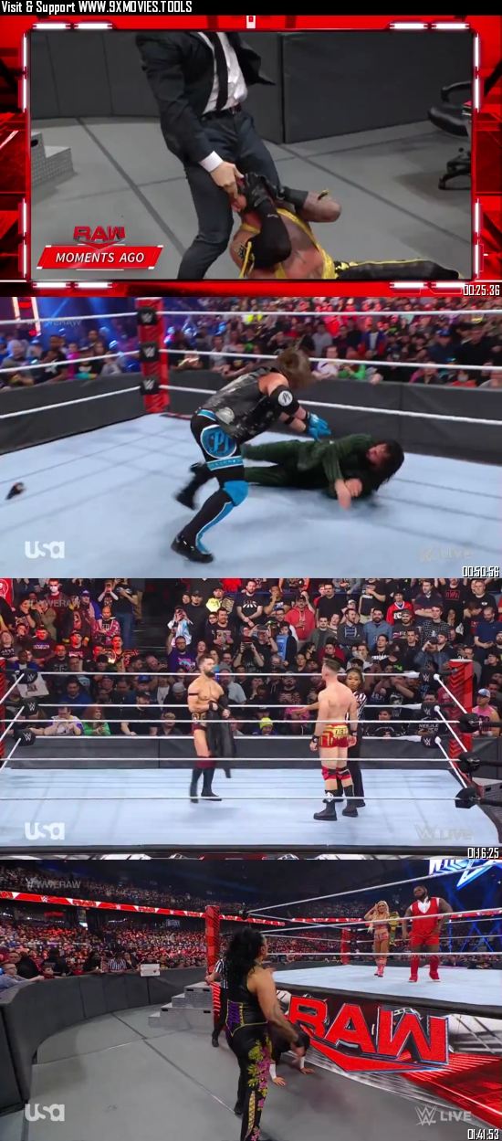 WWE Monday Night Raw 21 March 2022 HDTV 720p 480p [1.1GB 550MB]