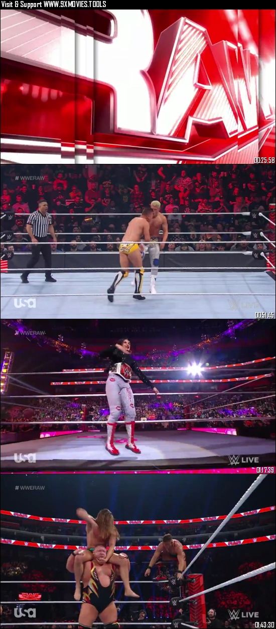 WWE Monday Night Raw 11 April 2022 HDTV 720p 480p [1.1GB 550MB]