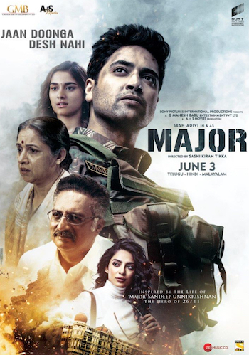 Major 2022 Hindi 720p 480p pDVDRip [1.1GB 350MB]