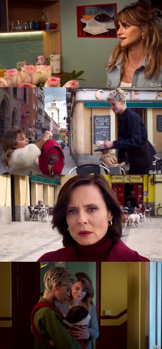 Parallel Mothers 2021 Dual Audio Hindi 720p 480p BluRay [1GB 350MB]