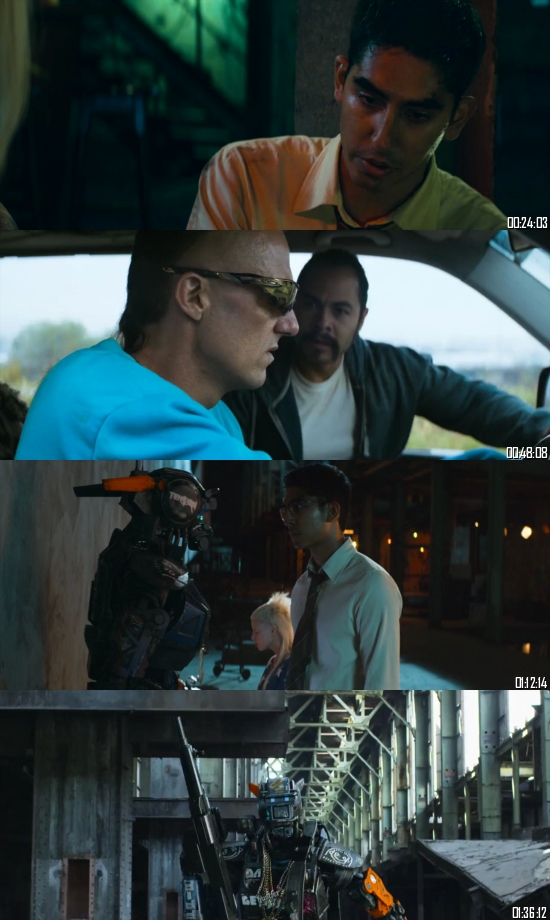 Chappie 2015 Dual Audio Hindi 720p 480p BluRay [950MB 350MB]