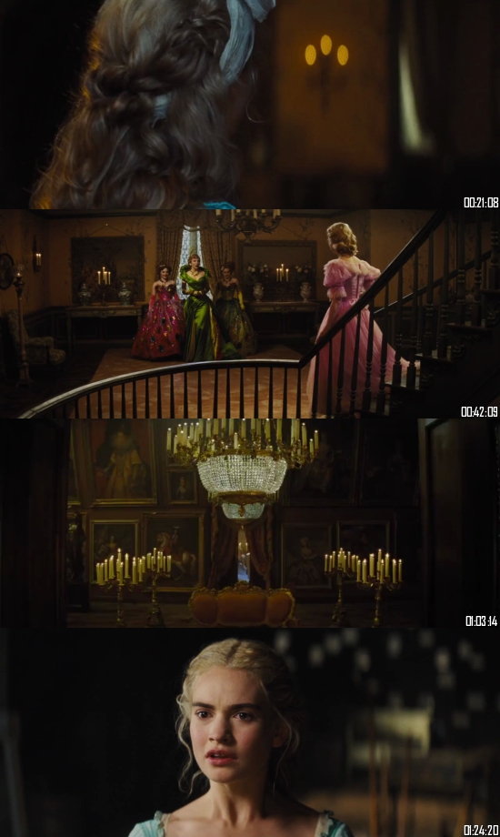 Cinderella 2015 Dual Audio Hindi 720p 480p BluRay [900MB 300MB]